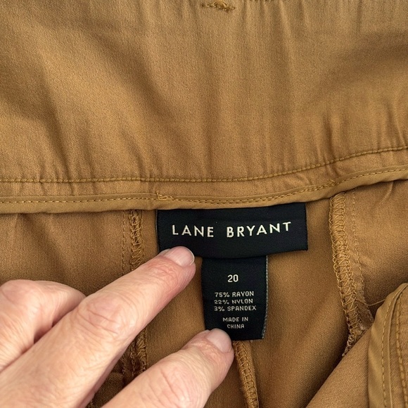 Lane Bryant Brown 4 Season Slim Capri Mid Size. Button/ 2 Hook Closure. Size 20 - Picture 7 of 11